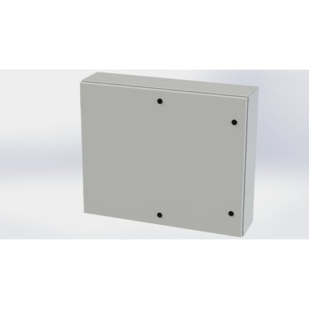 Saginaw Control & Engineering 1/4 Turn Latch Electrical Enclosures, 30 in H, 8 in D, 36 in W, NEMA 3R, 4, 12, 13, Carbon Steel SCE-30EL3608LPLG
